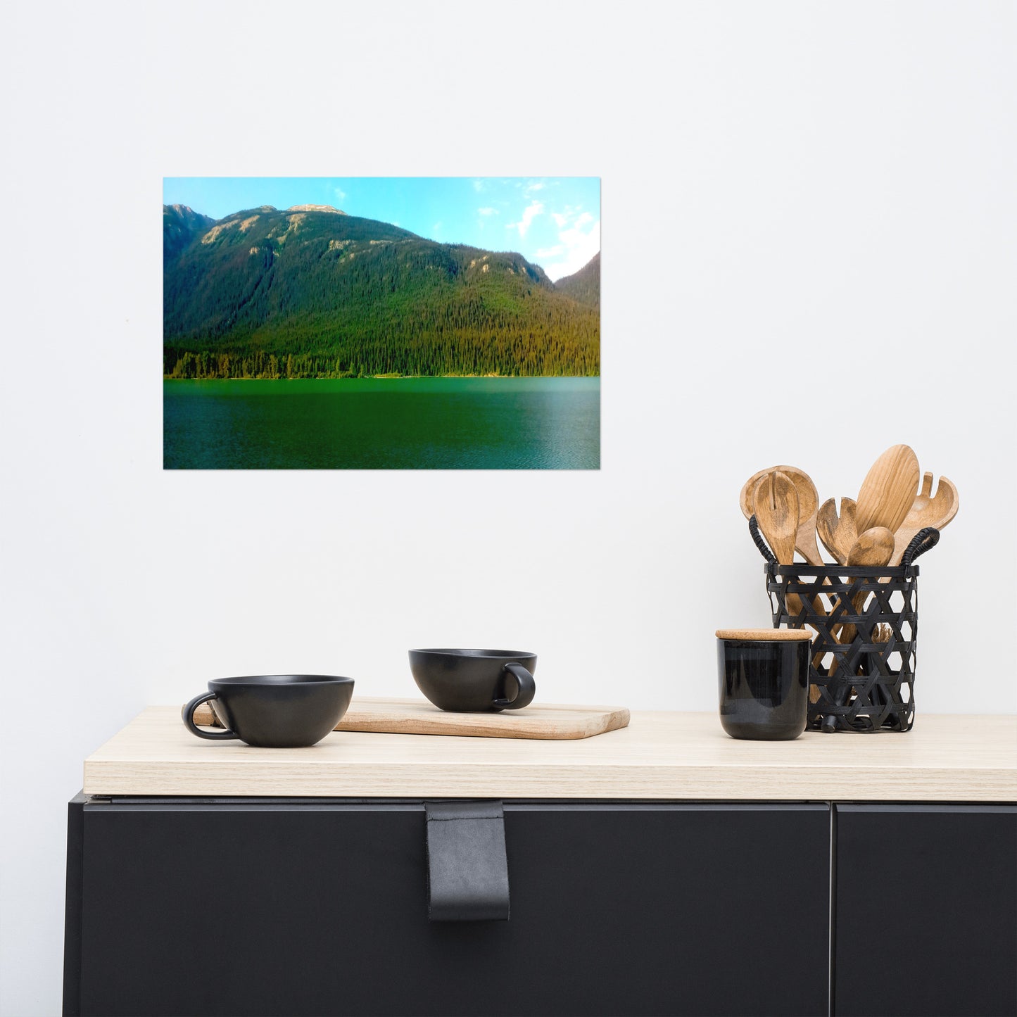 Mountain Bay #3 Luster Photo paper poster