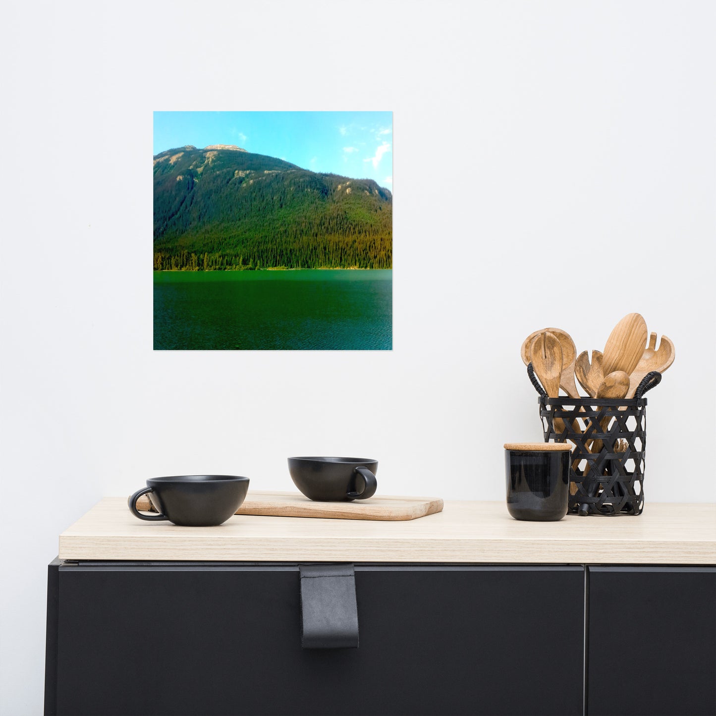 Mountain Bay #3 Luster Photo paper poster