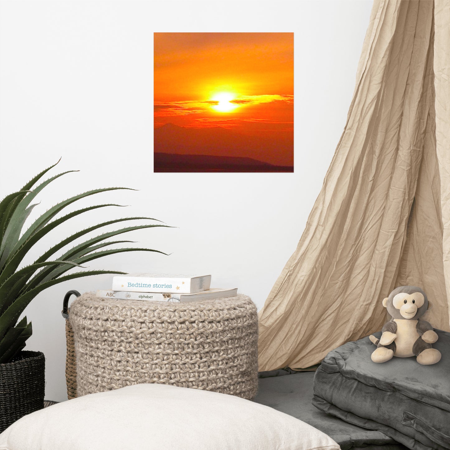 Sunset Mountain #2  Luster Photo paper poster