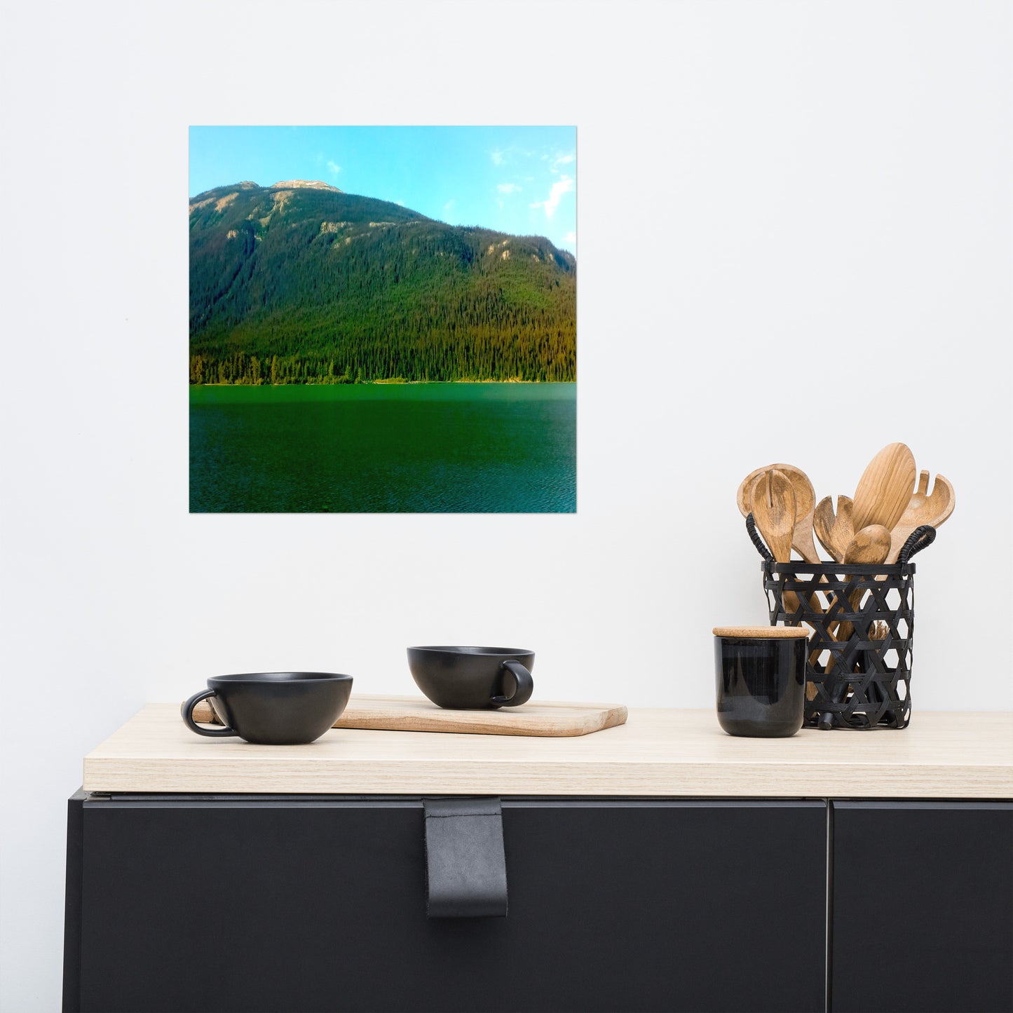 Mountain Bay #3 Luster Photo paper poster