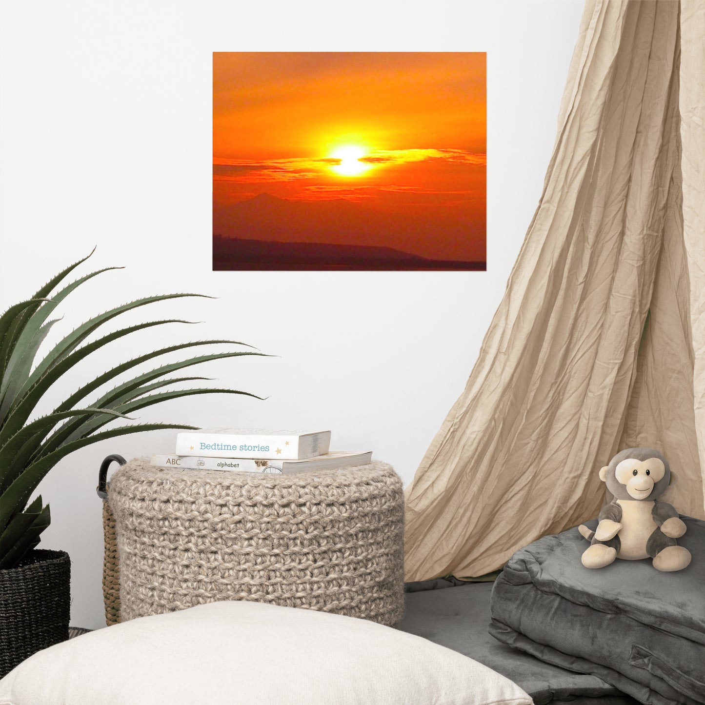 Sunset Mountain #2  Luster Photo paper poster