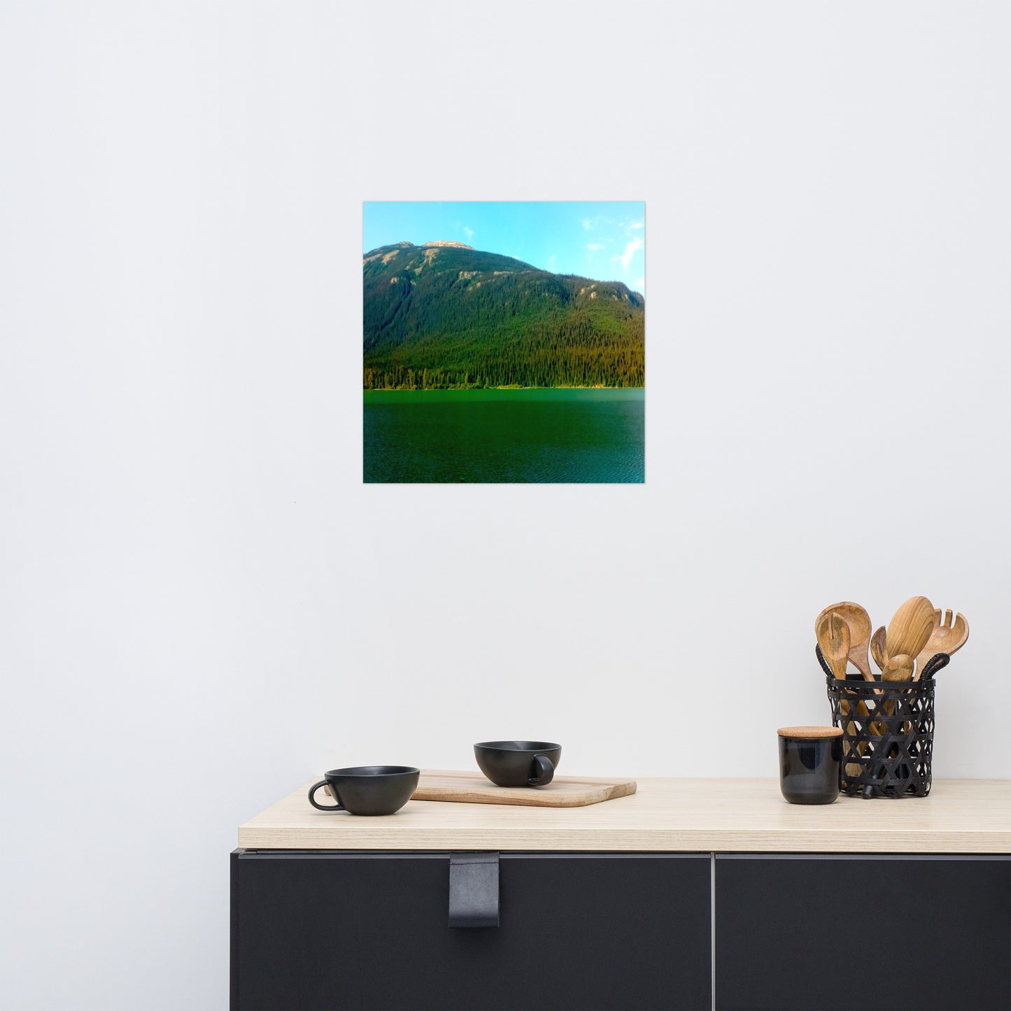 Mountain Bay #3 Luster Photo paper poster