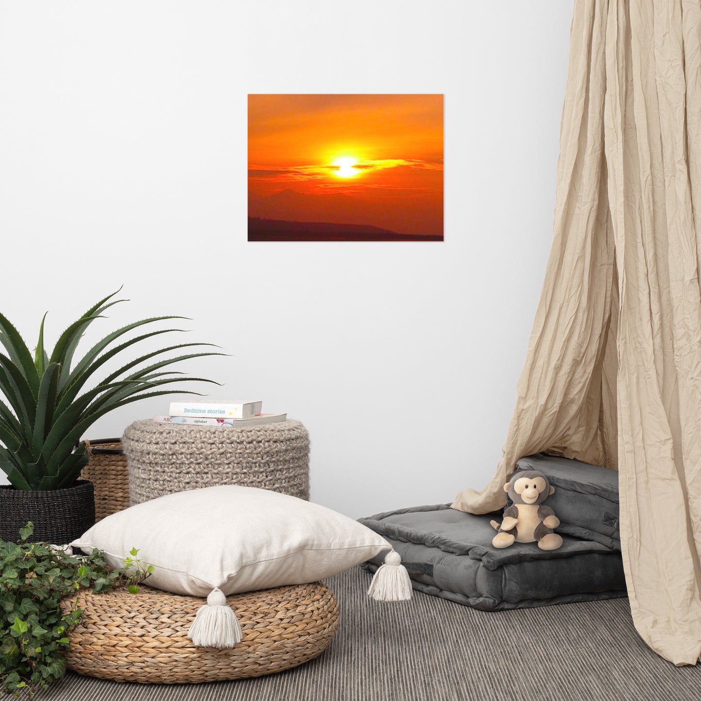 Sunset Mountain #2  Luster Photo paper poster