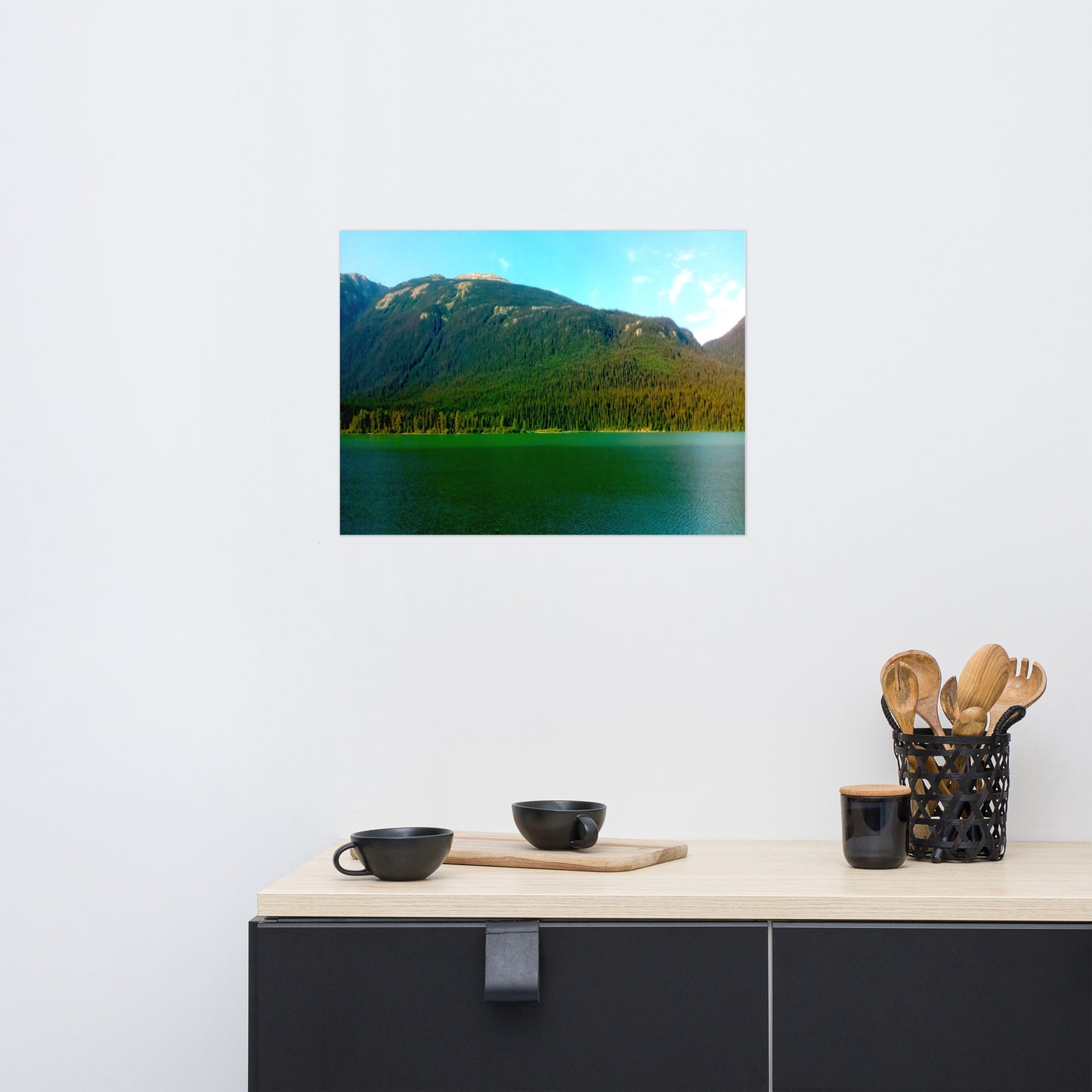 Mountain Bay #3 Luster Photo paper poster