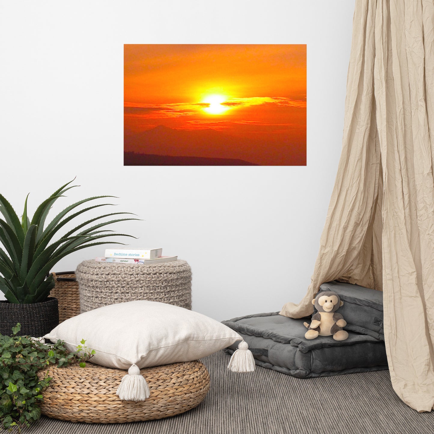 Sunset Mountain #2  Luster Photo paper poster