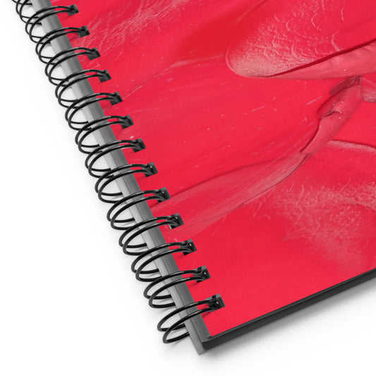 Rose Petal Spiral notebook