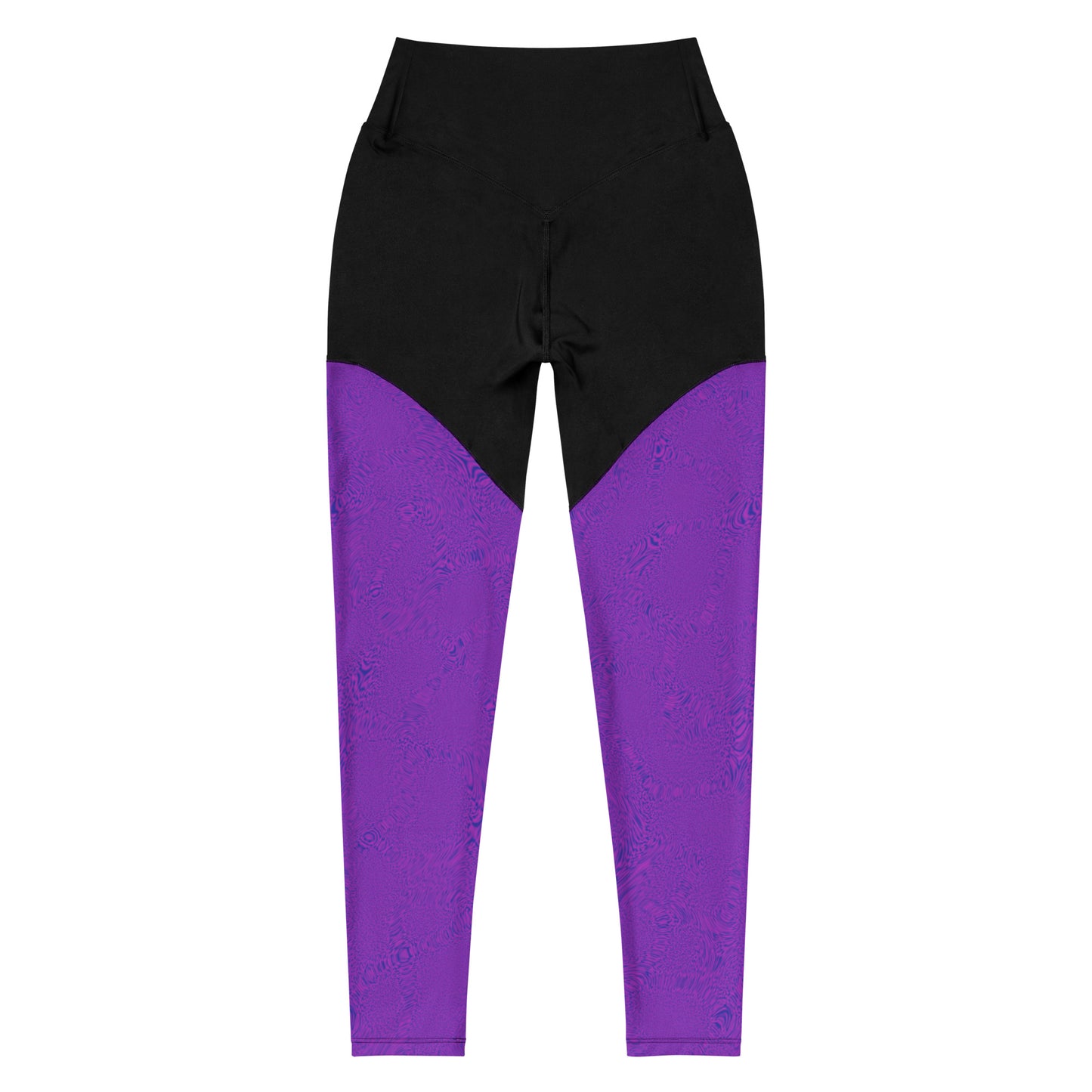 Dark Purple Tiger Sports Leggings