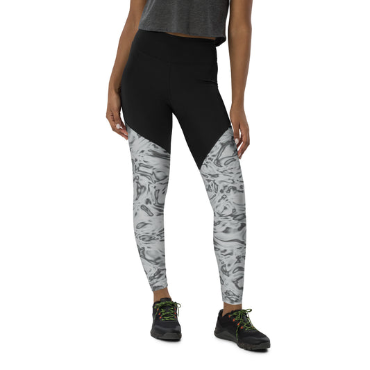 Rorschach White Sports Leggings