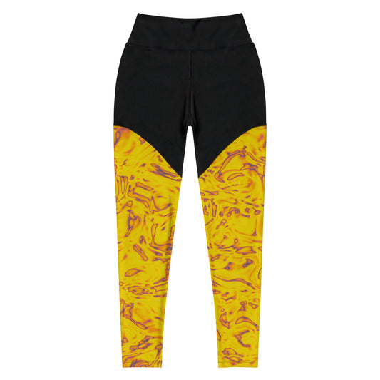 Rorschach Orange Sports Leggings