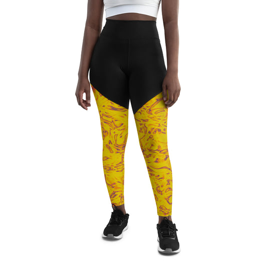 Rorschach Orange Sports Leggings