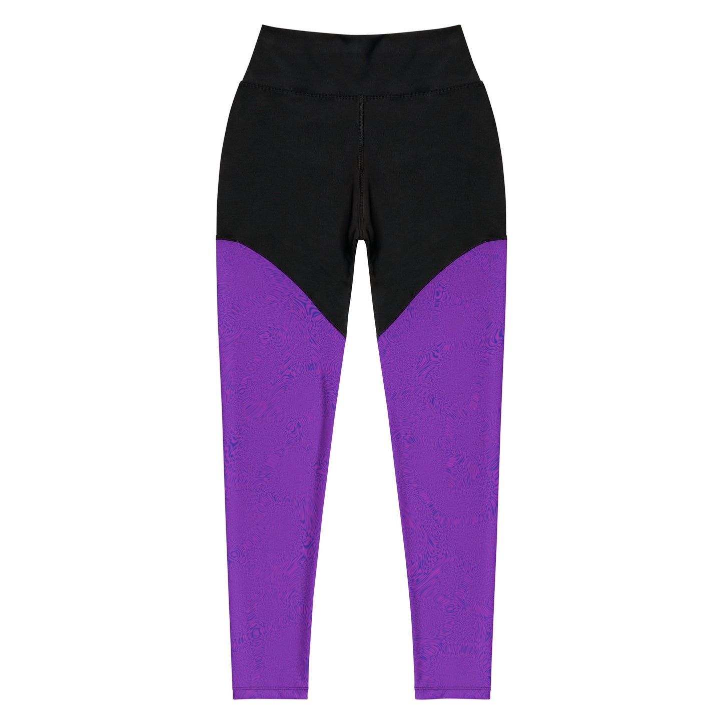 Dark Purple Tiger Sports Leggings