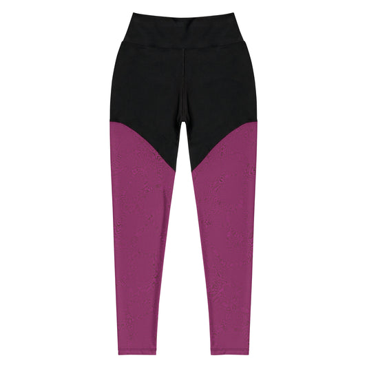 Light Purple Tiger Sports Leggings