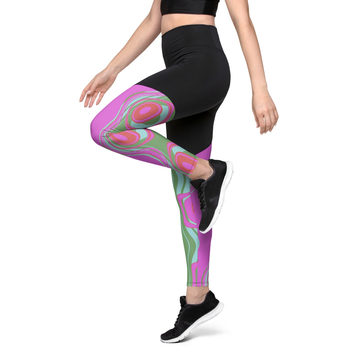 The Far Out Wave Sports Leggings