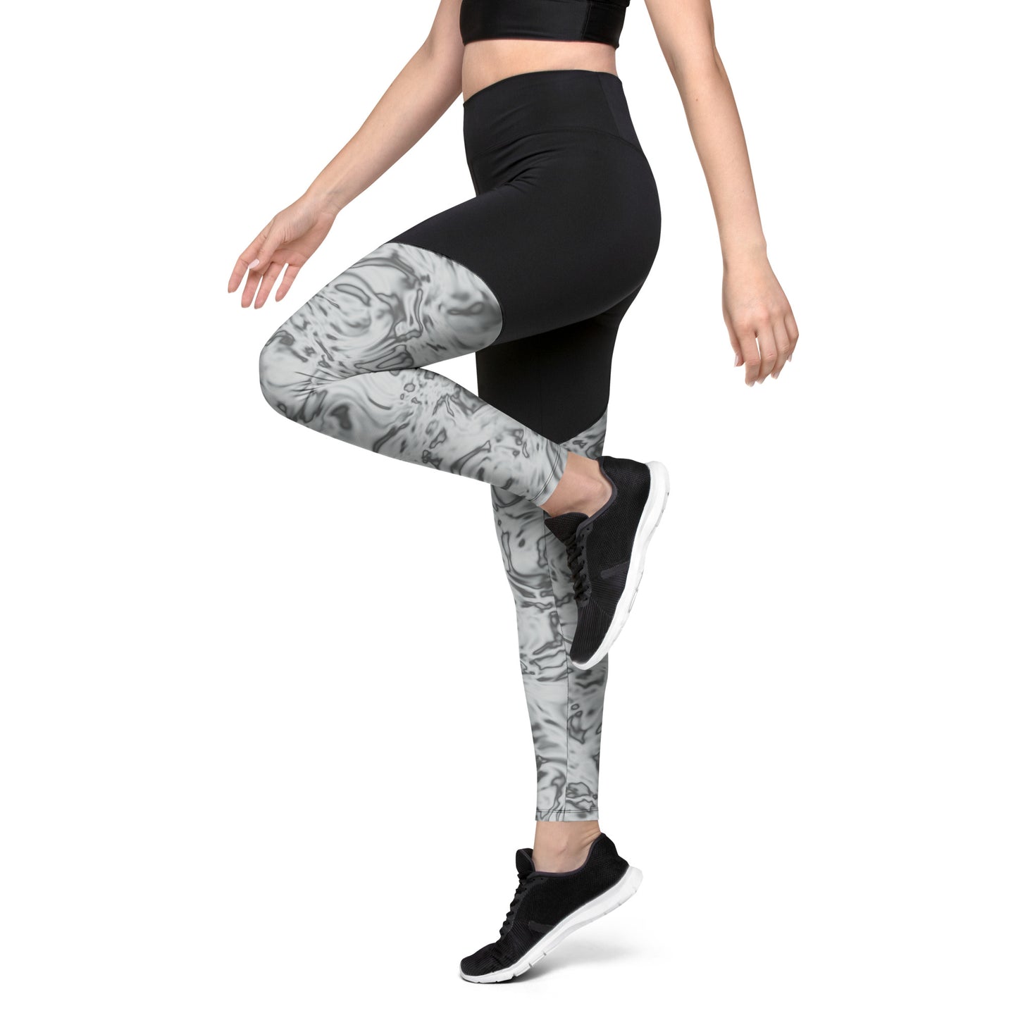 Rorschach White Sports Leggings