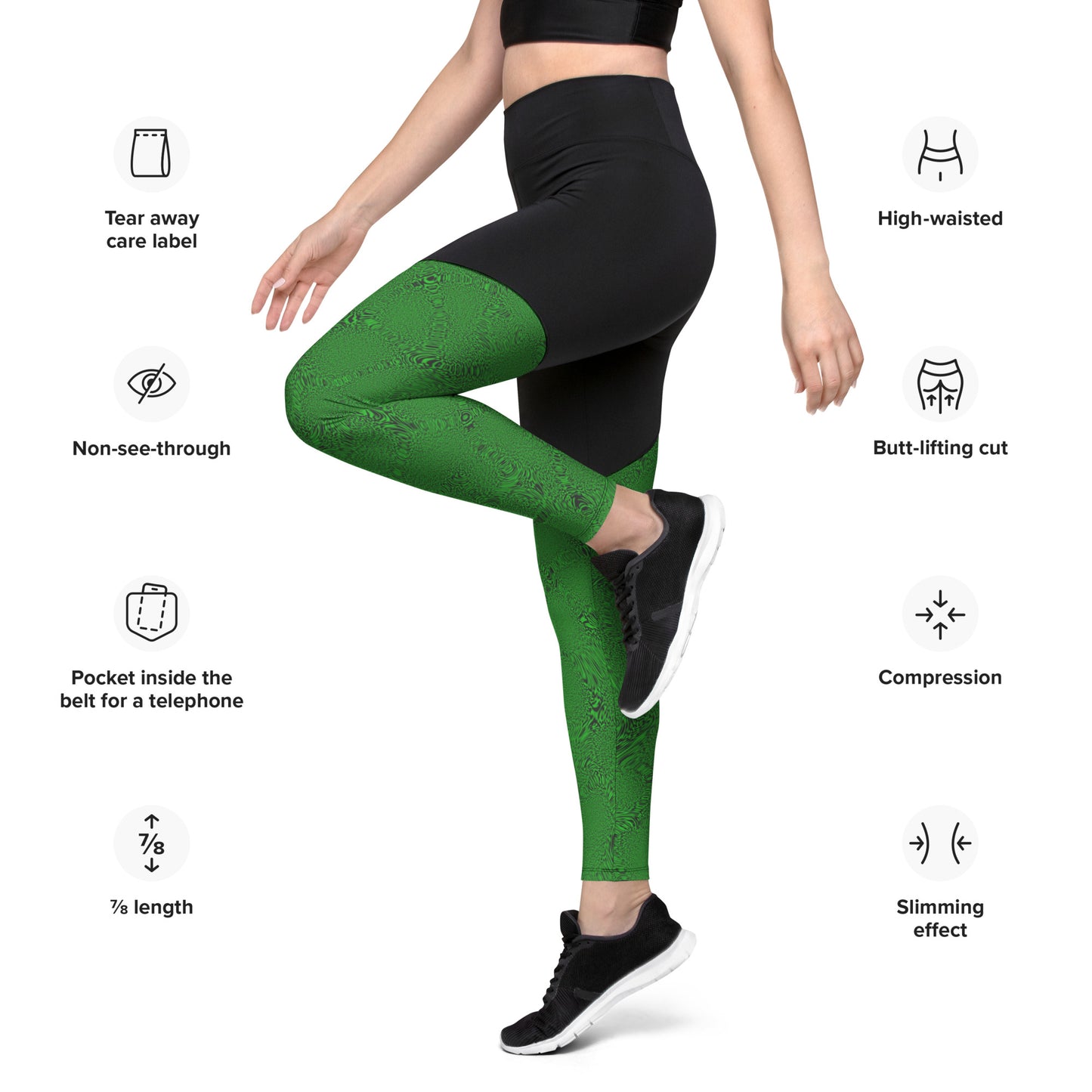 Green Tiger Sports Leggings