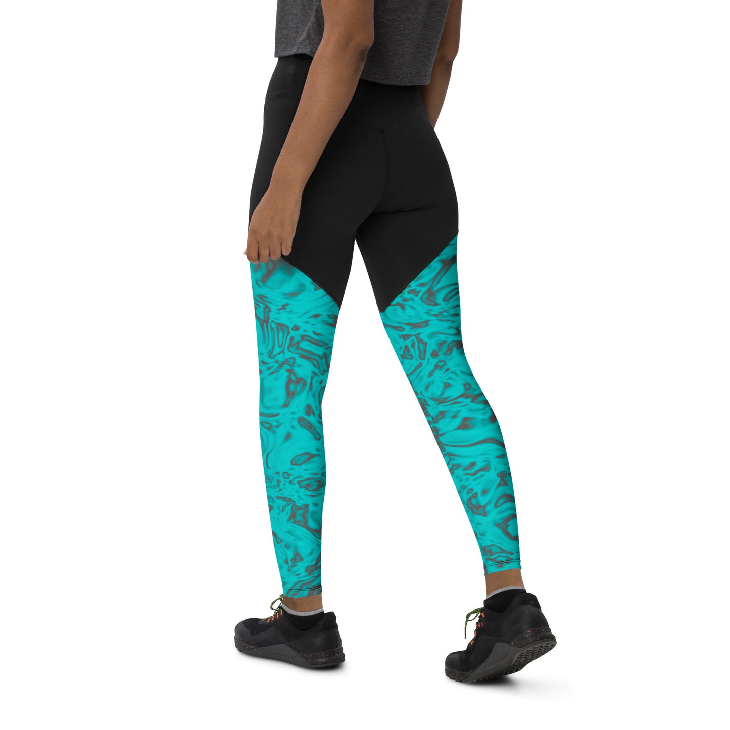 Rorschach Blue Sports Leggings