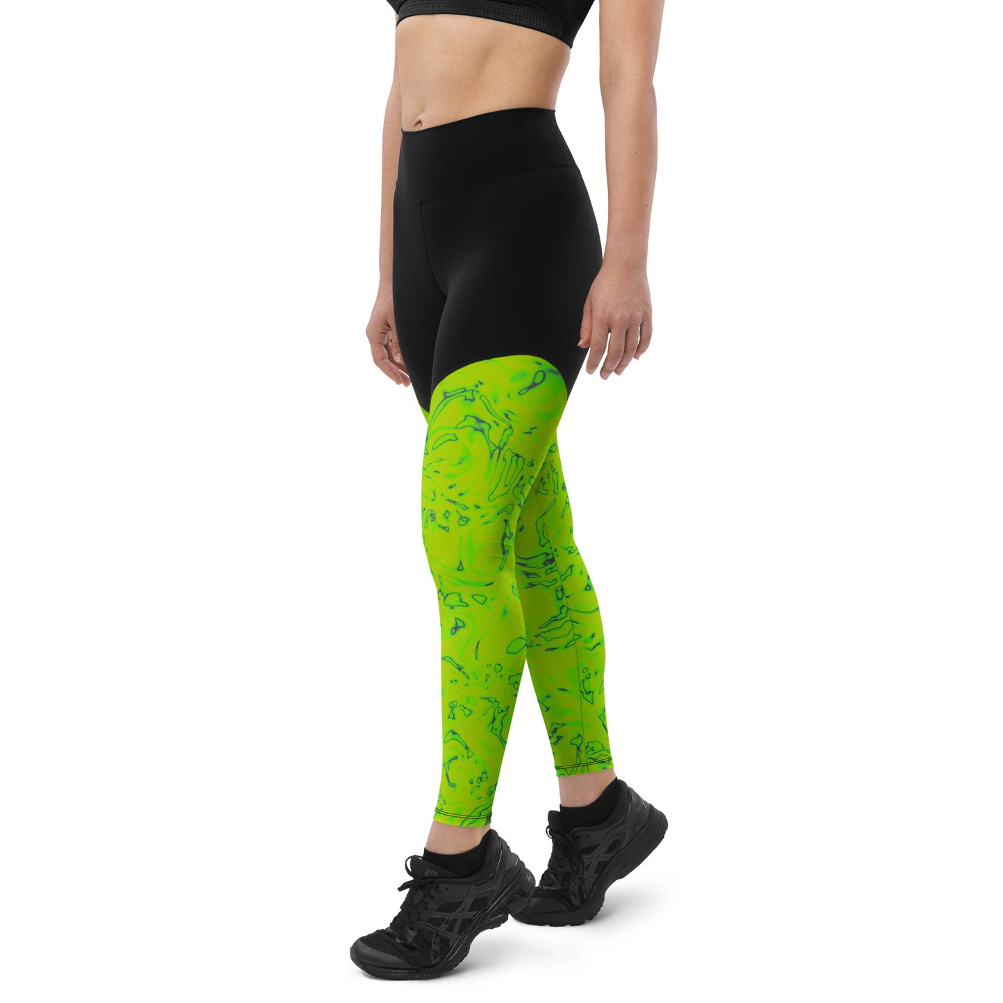 Rorschach Green Sports Leggings