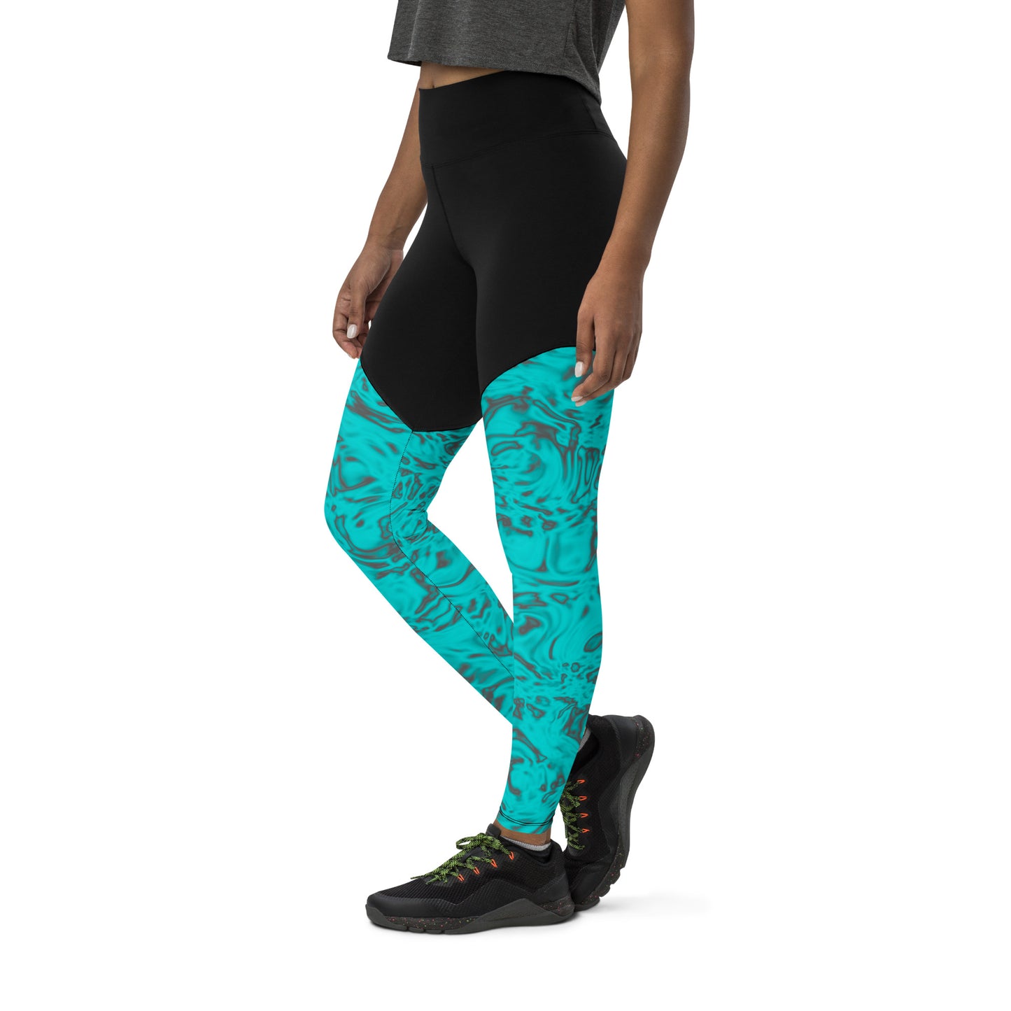 Rorschach Blue Sports Leggings