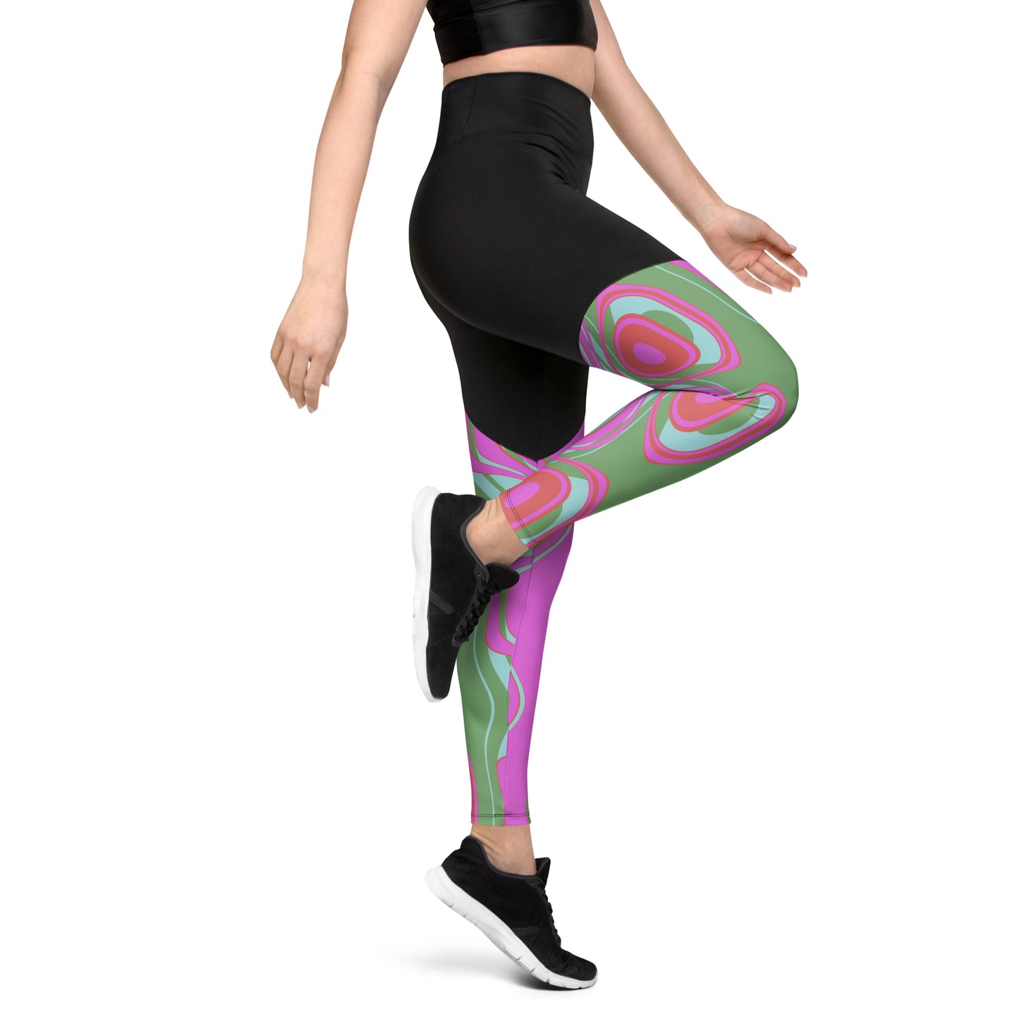 The Far Out Wave Sports Leggings