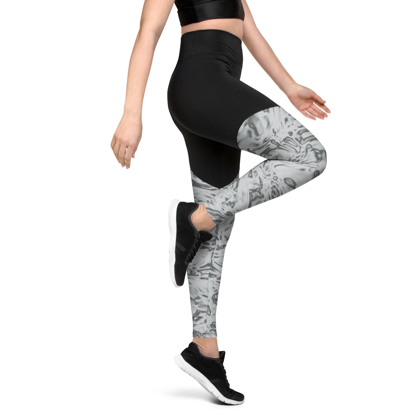 Rorschach White Sports Leggings