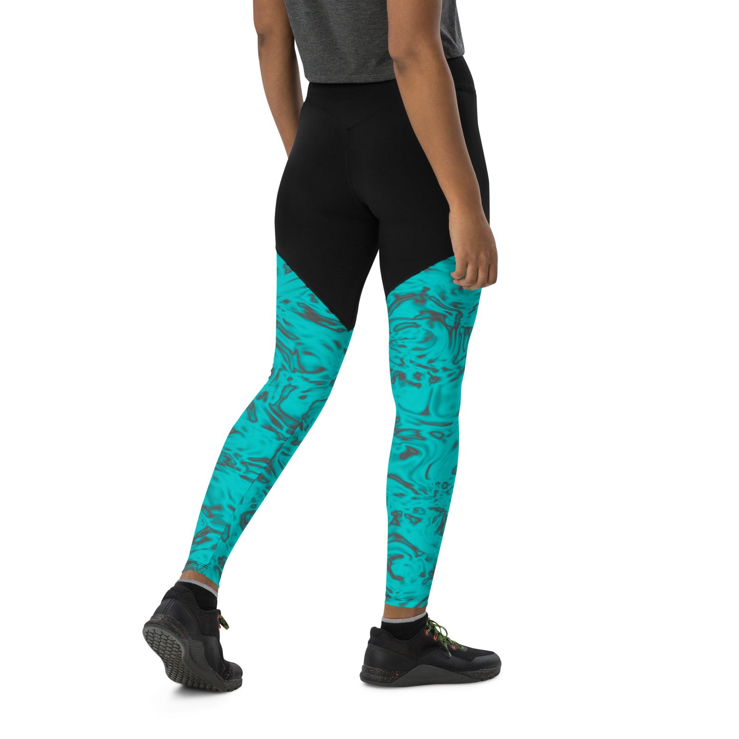 Rorschach Blue Sports Leggings