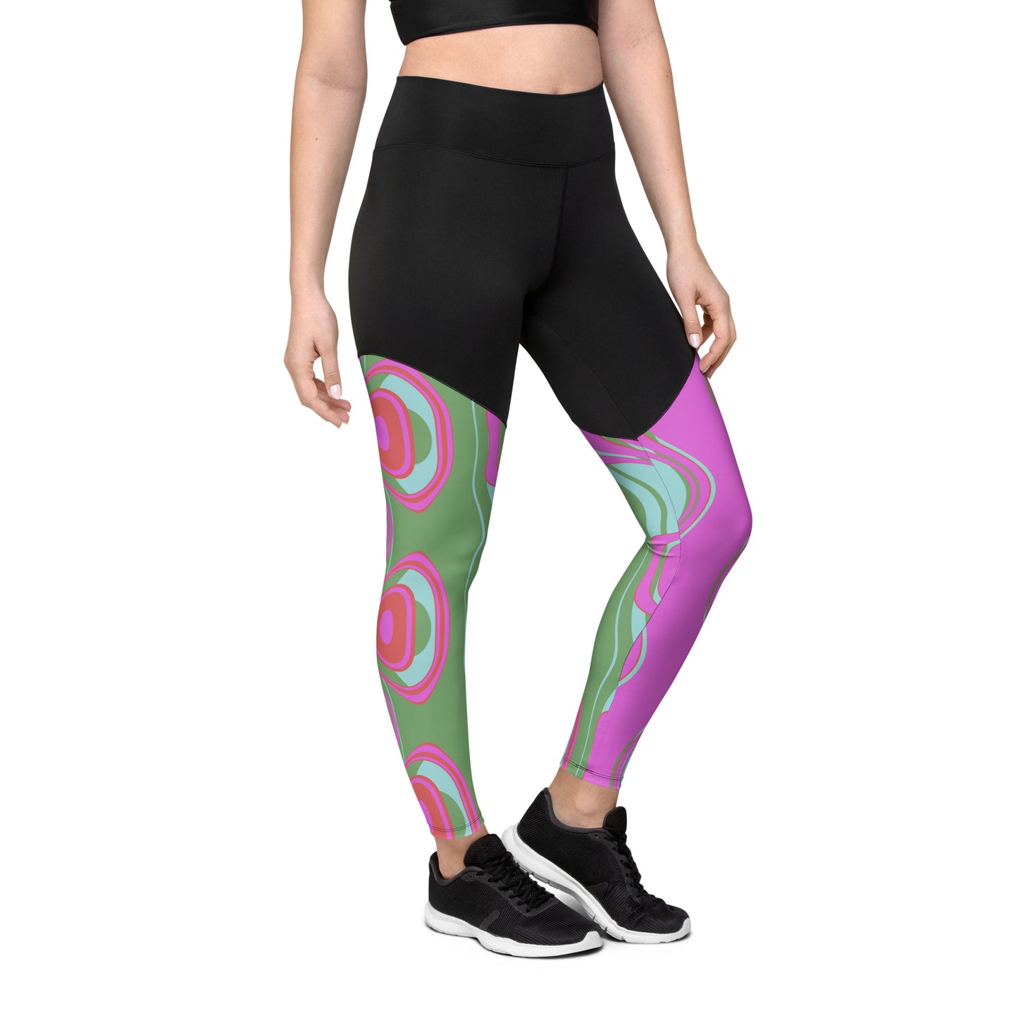 The Far Out Wave Sports Leggings