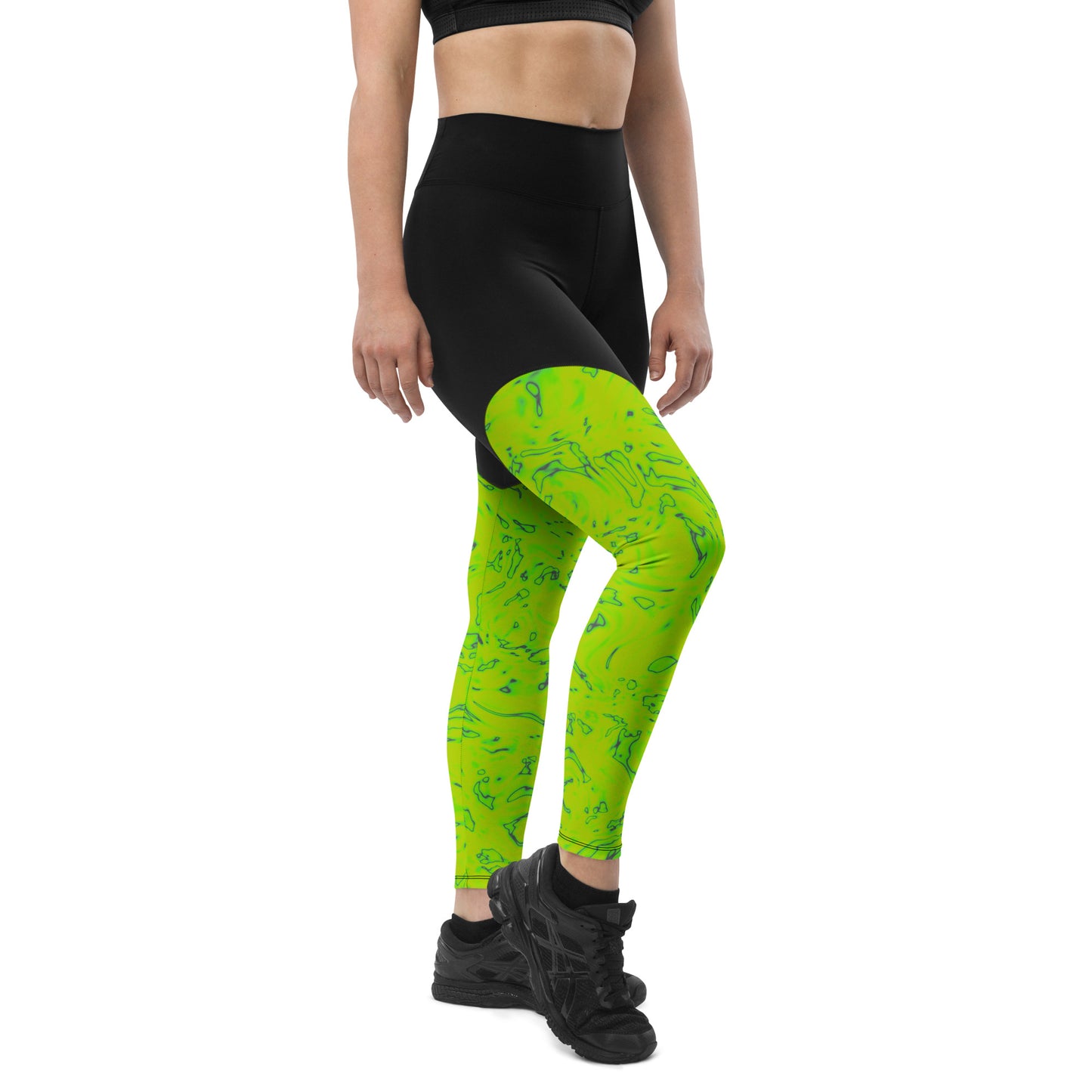 Rorschach Green Sports Leggings