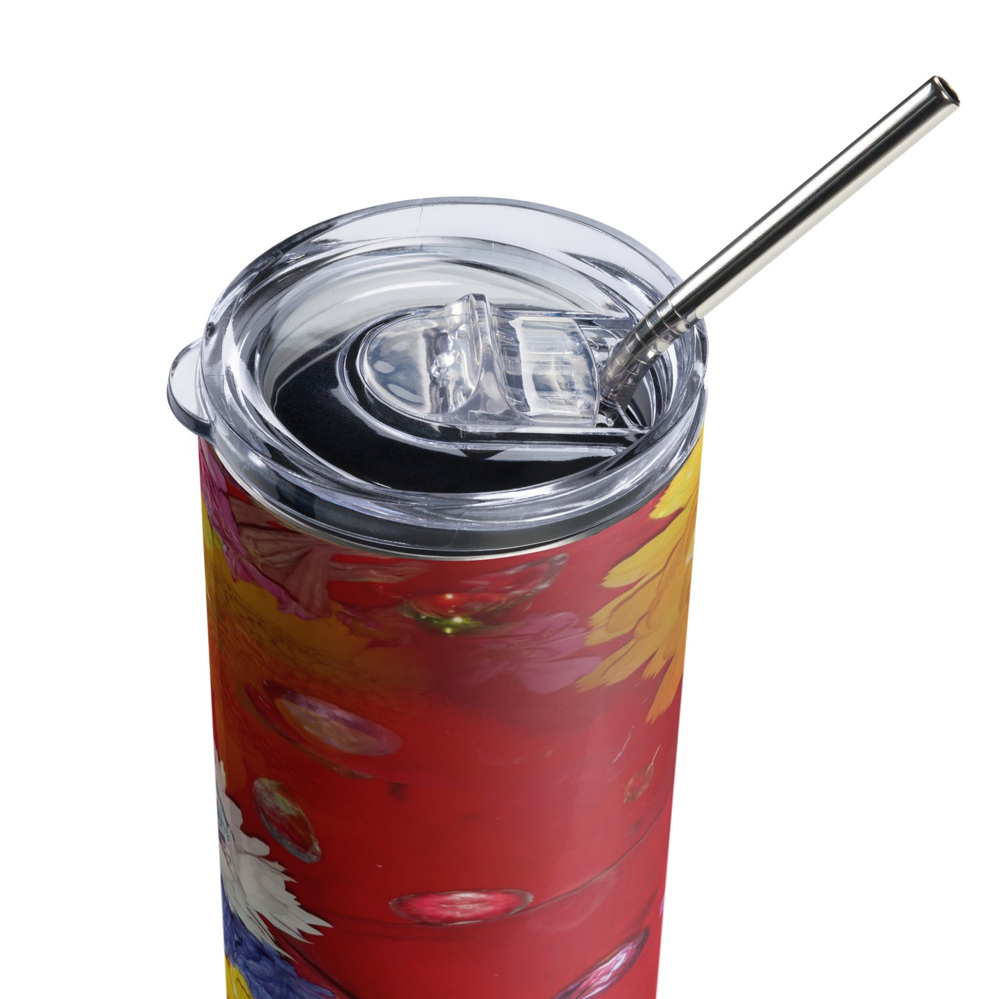 Flower Power Stainless steel tumbler