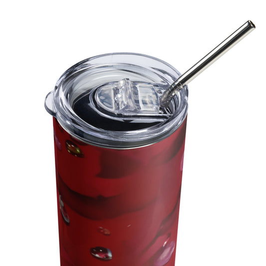 Jeweled Rose Stainless steel tumbler