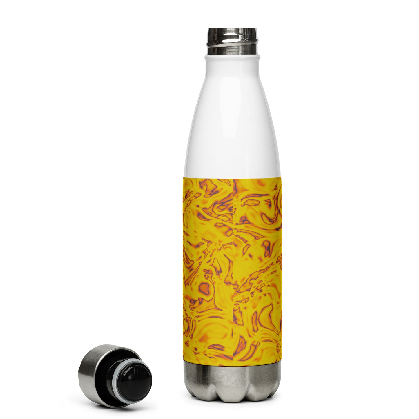 Rorschach Orange, Stainless Steel Water Bottle