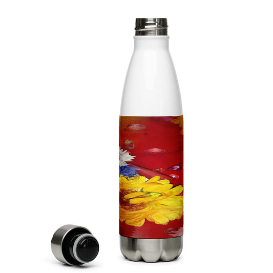 Flower Power Stainless Steel Water Bottle