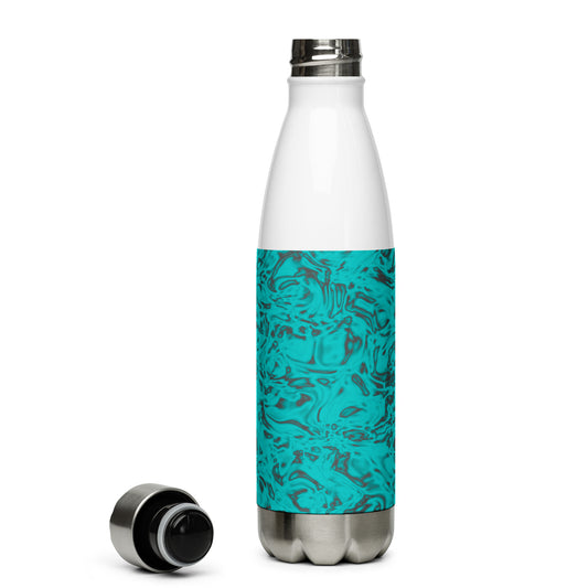 Rorschach Blue, Stainless Steel Water Bottle