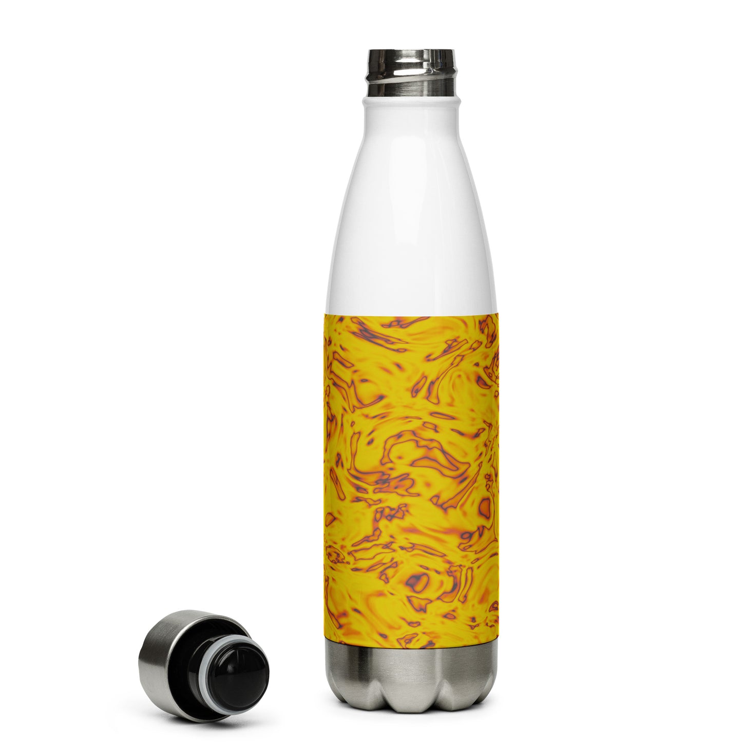 Rorschach Orange, Stainless Steel Water Bottle